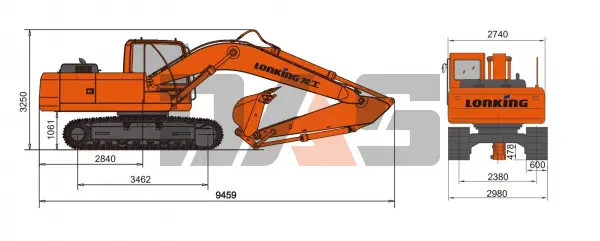 Экскаватор Lonking CDM6225N габарит купить в Новокузнецке